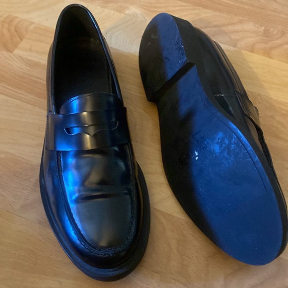 men's size 9 black ZARA DRESS SHOES like new - Picture 3 of 3